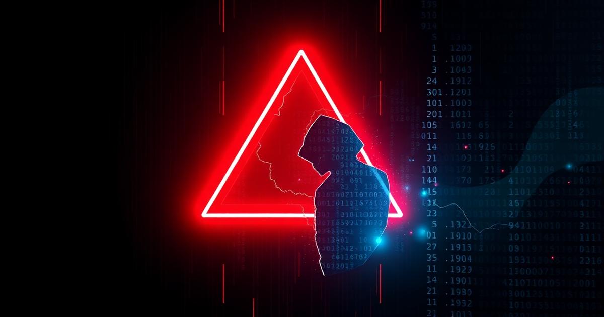 Illustration d'une faille zero-day : triangle d'alerte rouge sur fond de code binaire symbolisant une menace de cybersécurité